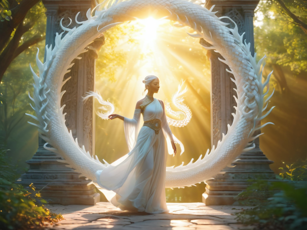 夢の中の白い龍の状況で変わるメッセージ